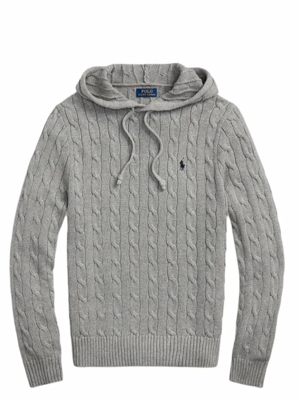 Polo Ralph Lauren cable knit hooded sweater size large